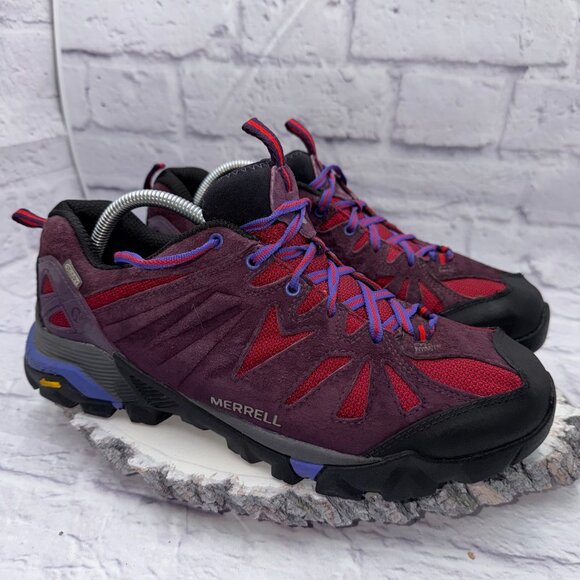 Merrell Capra GTX Women's Size 11 Huckleberry Waterproof Low Top Hiking Shoes - Picture 4 of 14